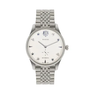 Pre-owned Gucci G-timeless Automatic Watch 'stainless Steel' | Silver | Men's Size Onesize