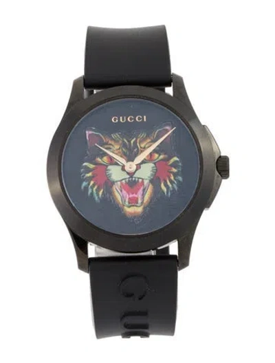 Pre-owned Gucci G-timeless Cat Watch In Multi