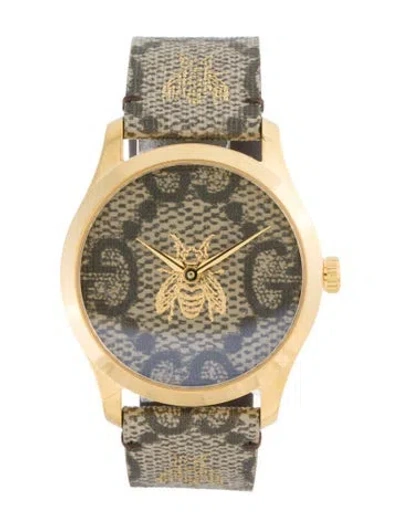Pre-owned Gucci G-timeless Watch In Multi