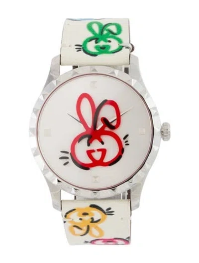Pre-owned Gucci G-timeless Watch In Multi