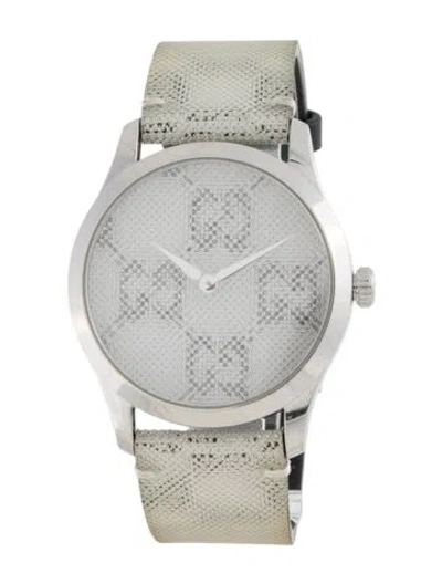 Pre-owned Gucci G-timeless Watch In Multi