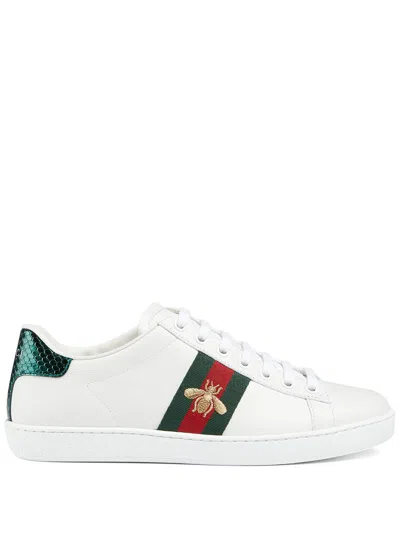 GUCCI GUCCI GUCCI ACE LEATHER SNEAKERS