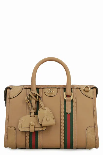 Gucci Bauletto Handbag In Brown
