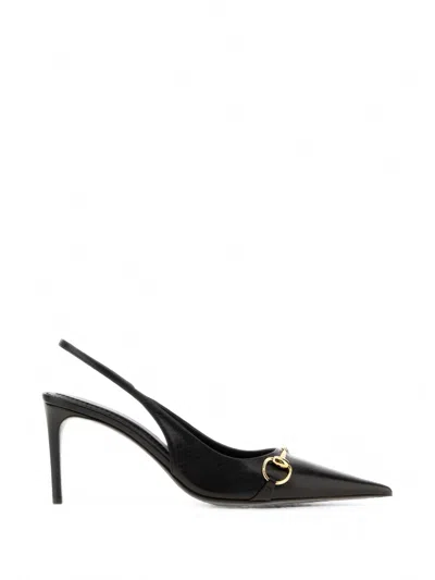 Gucci Black Leather Women Pumps