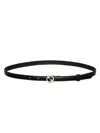 Gucci Black Belt With Iconic Logo Buckle In Black