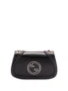 Gucci Blondie Medium Leather Shoulder Bag In Black