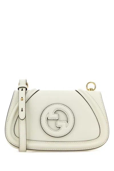 Gucci Small Blondie Leather Cross Body Bag In Neutral