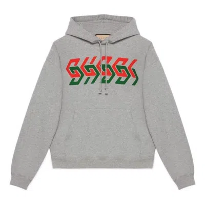 Gucci Chain Print Hooded Sweatshirt 'grey'