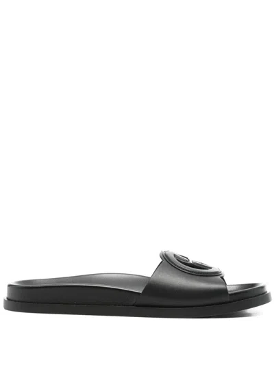 GUCCI GUCCI GUCCI CUT LEATHER SANDALS