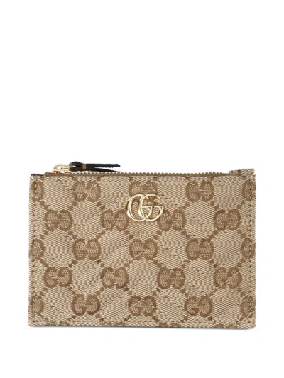 Gucci Gg Ophidia Cosmetic Pouch In Neutral