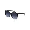 Gucci Oversize Gradient Square Sunglasses In Black