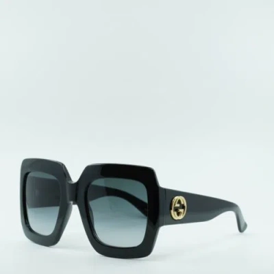 Pre-owned Gucci Gg0053sn 001 54-25-145 Sunglasses In Gray