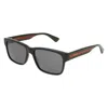 Gucci Gg0340sa 001 Sunglasses Black In Gray