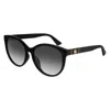 Gucci Gg0631s001 Black Black Grey In Black