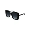 Gucci Grey Square Ladies Sunglasses Gg1314s 001 55 In Black