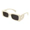 Gucci Monochrome Gg Rectangle Acetate Sunglasses