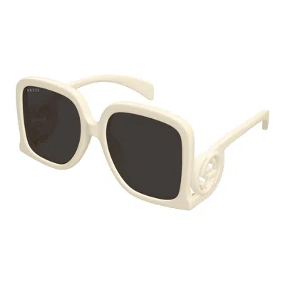 Gucci Grey Square Ladies Sunglasses Gg1326s 009 58 In White