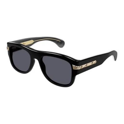 Gucci Gg1517s 001 In Shiny Solid Black