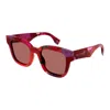 Gucci Tortoiseshell Square-frame Sunglasses