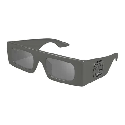 Gucci Injectate Grey Sunglasses In Black