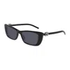 Gucci Logo Rectangular Sunglasses In Black