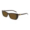 Gucci Gg1681s Linea Gg Logo 004 Havana Brown Sunglasses