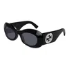 Gucci Beveled Acetate Round Sunglasses