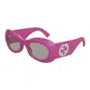 Gucci Interlocking G Plastic Oval Sunglasses
