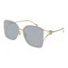 Gucci Rimless Square Metal Sunglasses