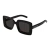 Gucci Oversized Rectangle Plastic Sunglasses In Black