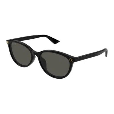 Gucci Gg1818sk001-black-black-grey In Brown
