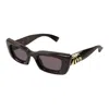 Gucci Gg1827s Brown Sunglasses In Black