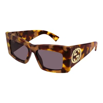 Gucci Violet Butterfly Ladies Sunglasses Gg1842s 003 53 In Brown