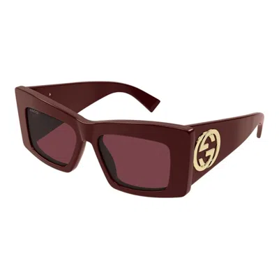 Gucci Red Butterfly Ladies Sunglasses Gg1842s 005 53 In Brown