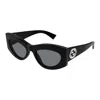 Gucci Grey Cat Eye Ladies Sunglasses Gg1843s 001 53