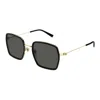 Gucci Square Frame Sunglasses Sunglasses In Black