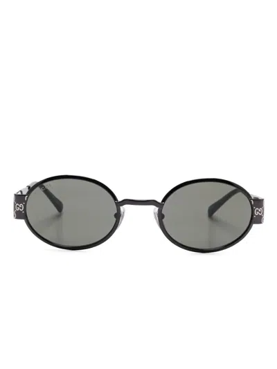 Gucci Ruthenium-ruthenium-grey Metal Sunglasses In Pink