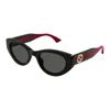 Gucci Grey Cat Eye Ladies Sunglasses Gg1862s 001 52