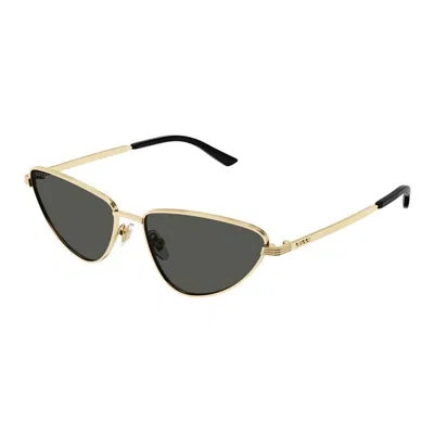 Gucci Cat-eye Frame Sunglasses In Gold
