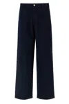 Gucci Blue Cotton Pants In Blue