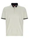 Gucci Intarsia Design Polo Shirt With Contrast Trim In Multi
