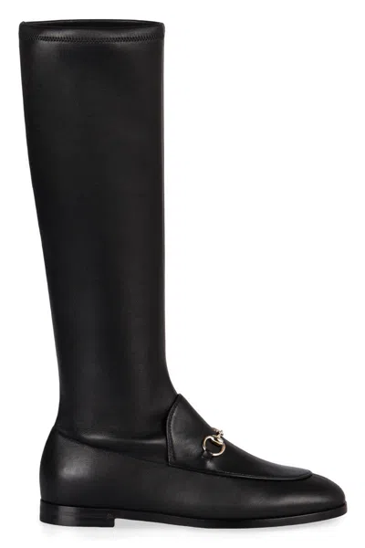 Gucci Jordaan Leather Boots