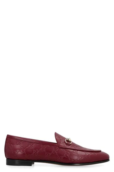 Gucci Jordaan Leather Loafers