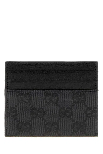Gucci Leather Cardholder In Black