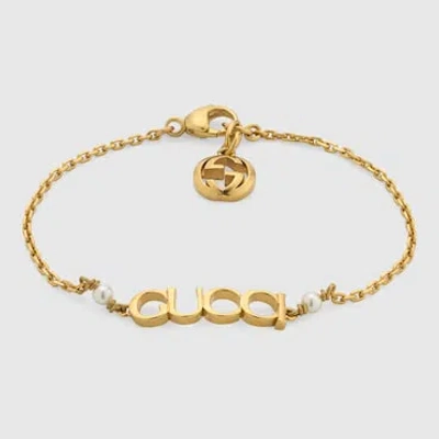 Gucci '' Letter Bracelet In Undefined