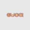 Gucci '' Letter Ring In Rose-toned Metal