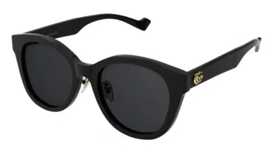 Pre-owned Gucci Logo Gg 1002sk Sunglasses 001 100% Authentic In Gray