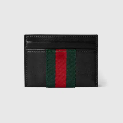 GUCCI GUCCI GUCCI LOGO LEATHER CARD HOLDER