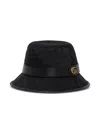 Gucci Man's Gg Fabric Black Cloche Hat In Black