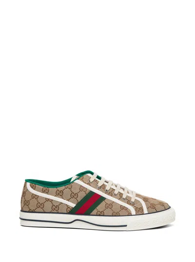 GUCCI GUCCI GUCCI MAN'S GG FABRIC TENNIS 1977 SNEAKERS